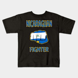 Nicaraguan Fighter, Nicaragua Flag, Nicaragua Kids T-Shirt